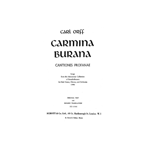 Orff, Carl - Carmina Burana 