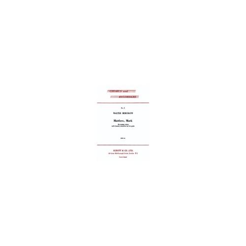 Bergmann, Walter - Matthew,...