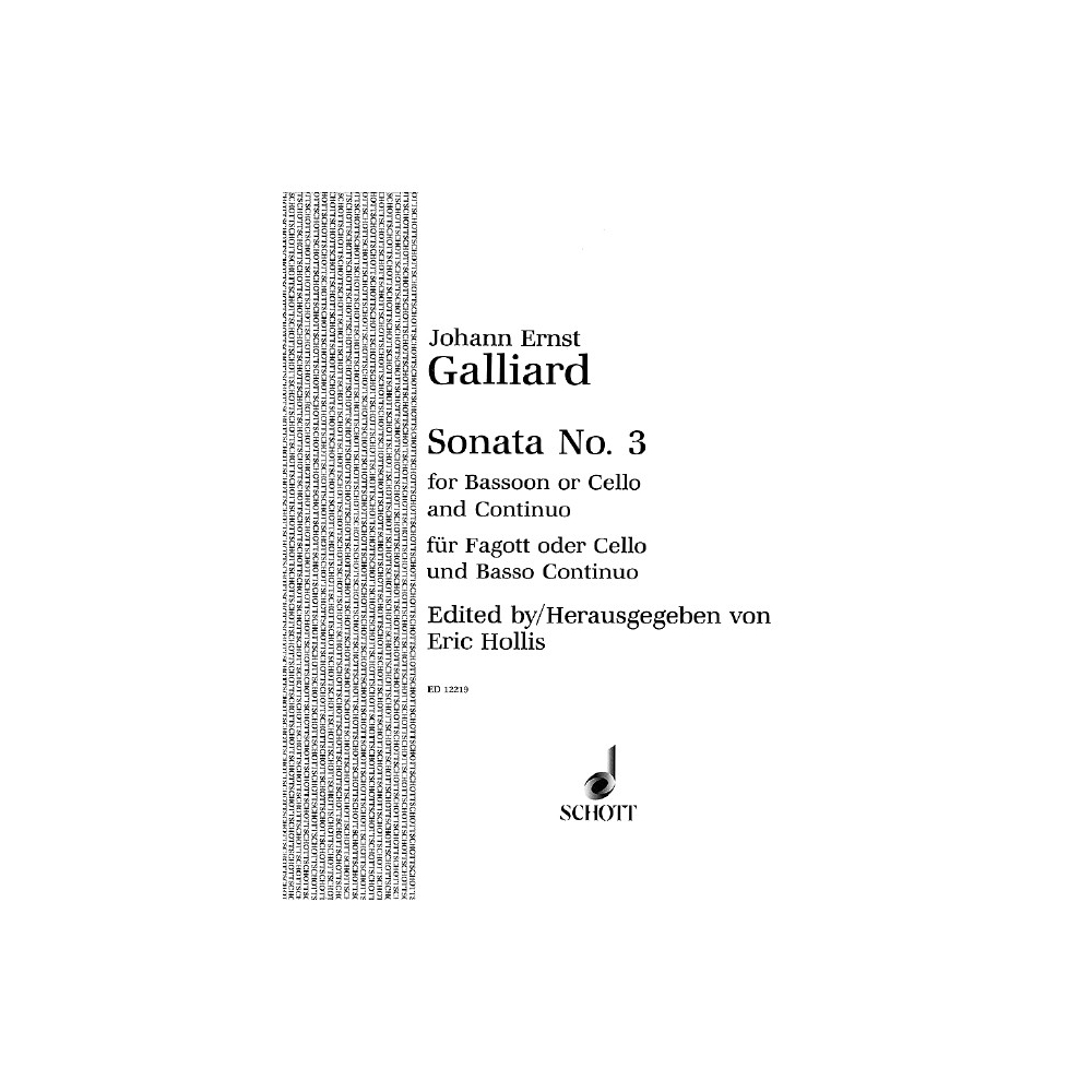 Galliard, Johann Ernst - Sonata No. 3 F major 