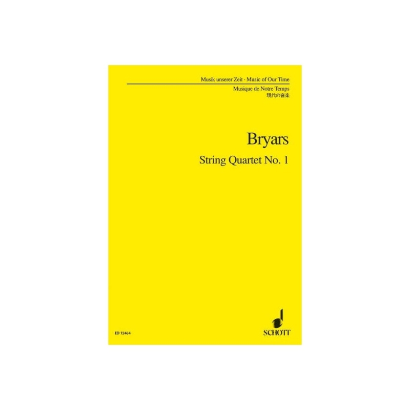 Bryars, Gavin - String Quartet No. 1