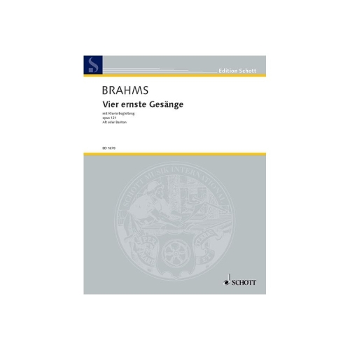 Brahms, Johannes - Vier ernste Gesänge op. 121