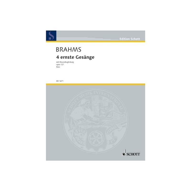 Brahms, Johannes - Vier ernste Gesänge op. 121