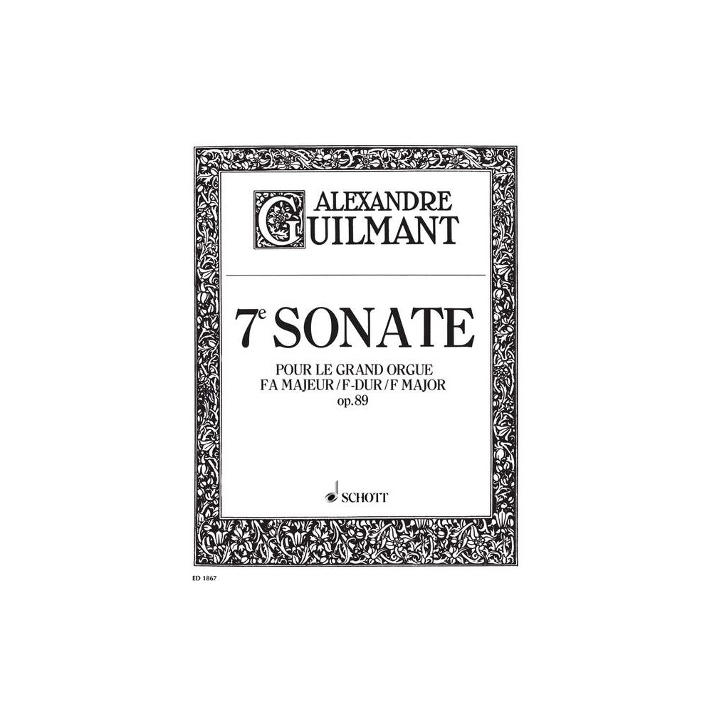 Guilmant, Félix Alexandre - 7. Sonata F Major op. 89/7 