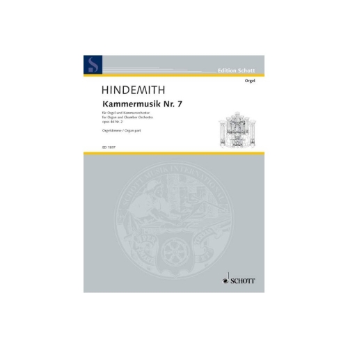 Hindemith, Paul - Chamber music No. 7 op. 46/2