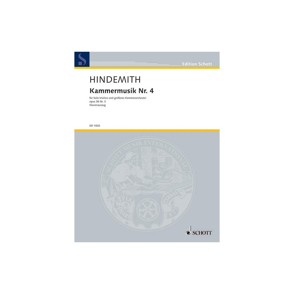 Hindemith, Paul - Chamber Music No. 4 op. 36/3