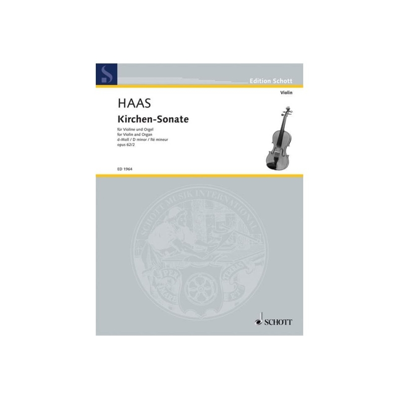 Haas, Joseph - Kirchen-Sonate D Minor op. 62/2