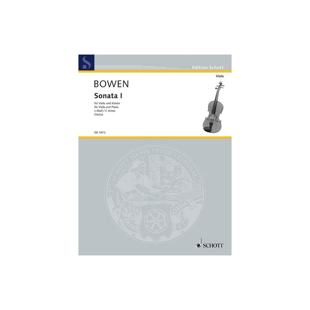 Bowen, York - Sonate No. 1 C Minor op. 18
