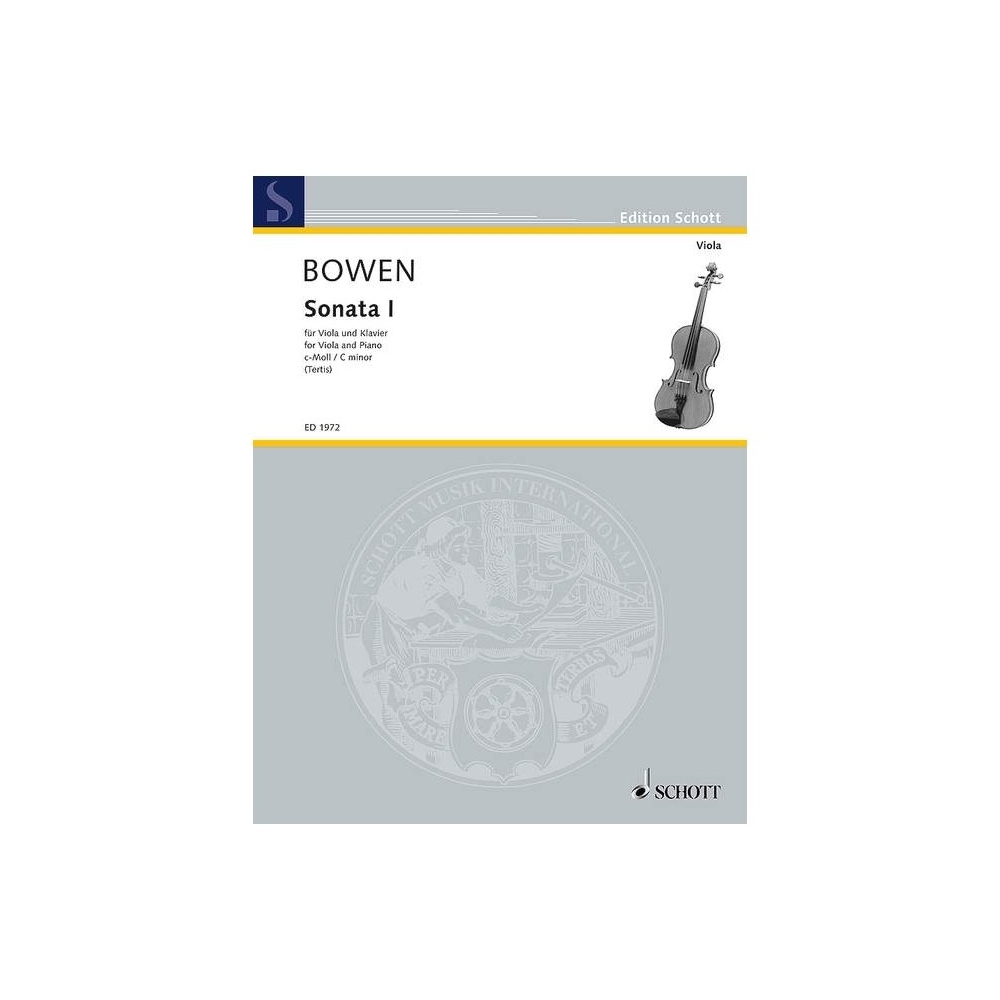 Bowen, York - Sonata No. 1 C Minor op. 18 