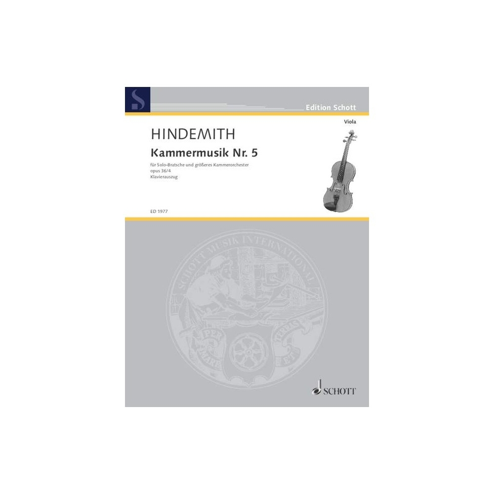 Hindemith, Paul - Chamber music No.5 op. 36/4 