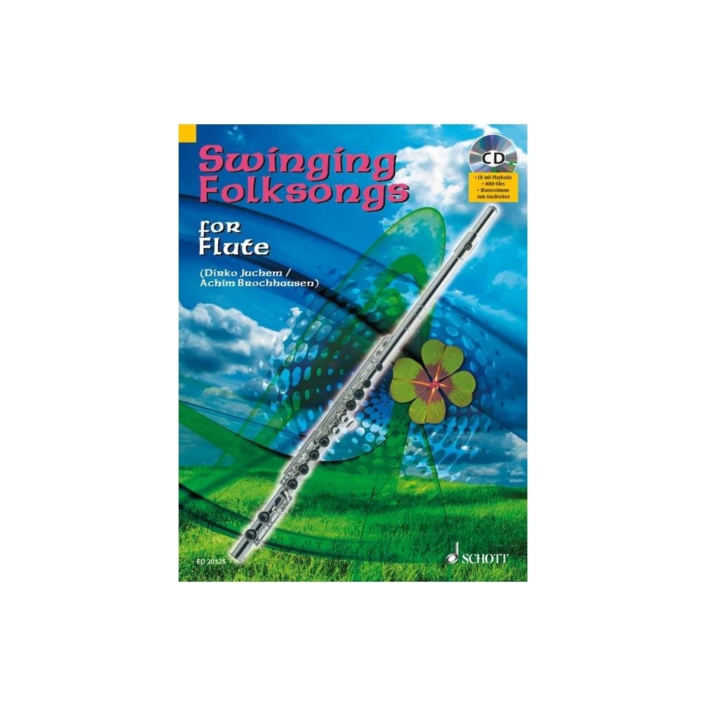 Swinging Folksongs for Flute - plus CD: Full performances and Play-Along-Tracks - Piano part to print