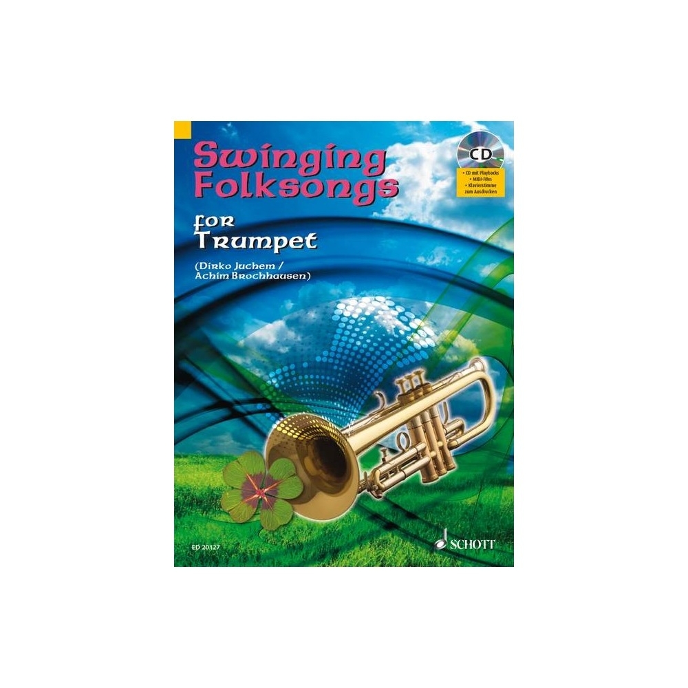 Swinging Folksongs for Trumpet - plus CD: Full performances and Play-Along-Tracks - Piano part to print