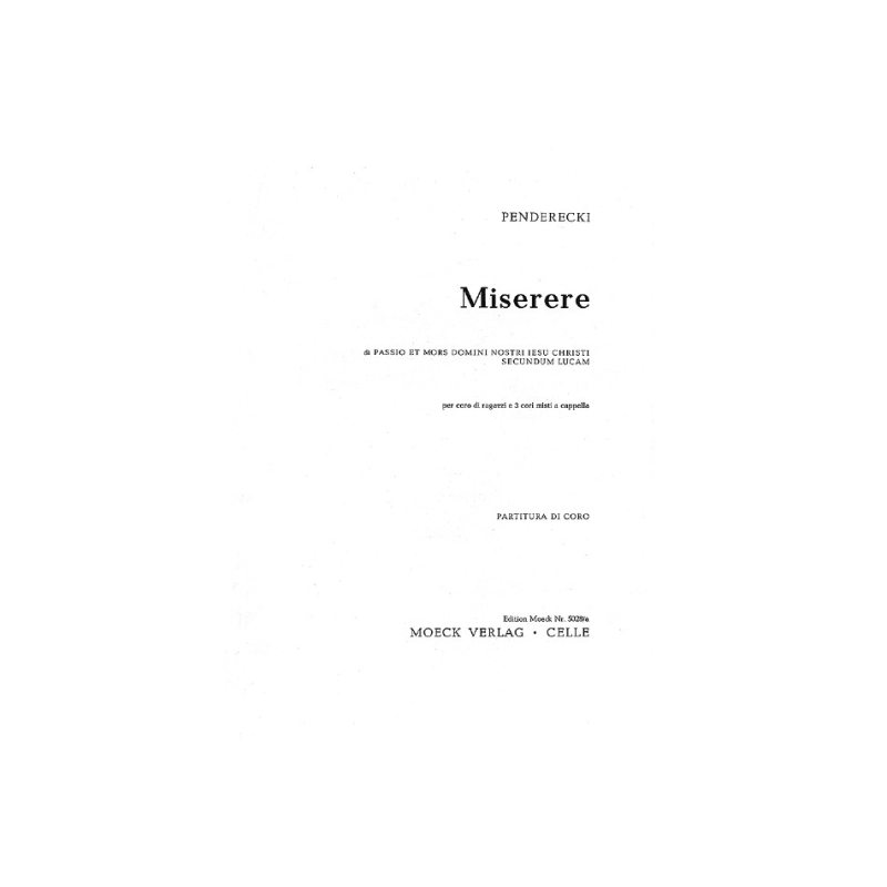 Penderecki, Krzysztof - Miserere