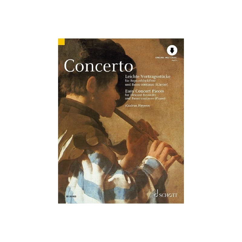 Concerto - Easy Pieces for Descant Recorder and Piano (Harpsichord)
