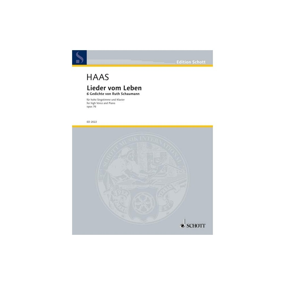 Haas, Joseph - Lieder vom Leben op. 76 