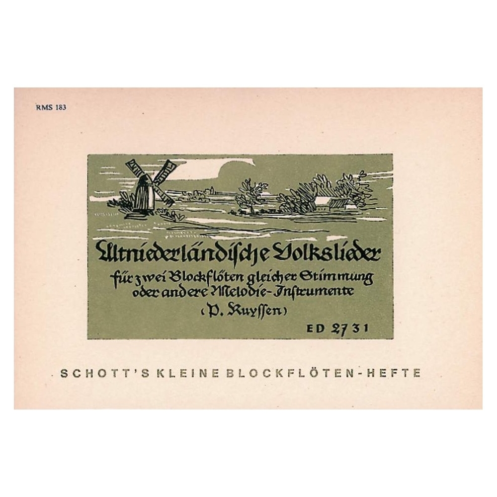 Altniederländische Volkslieder 