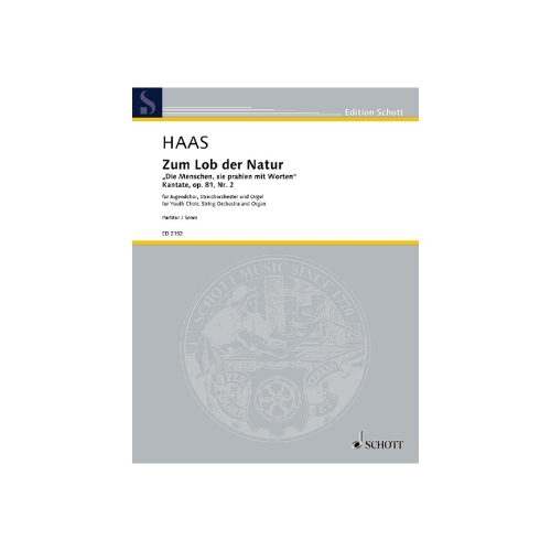 Haas, Joseph - Zum Lob der...