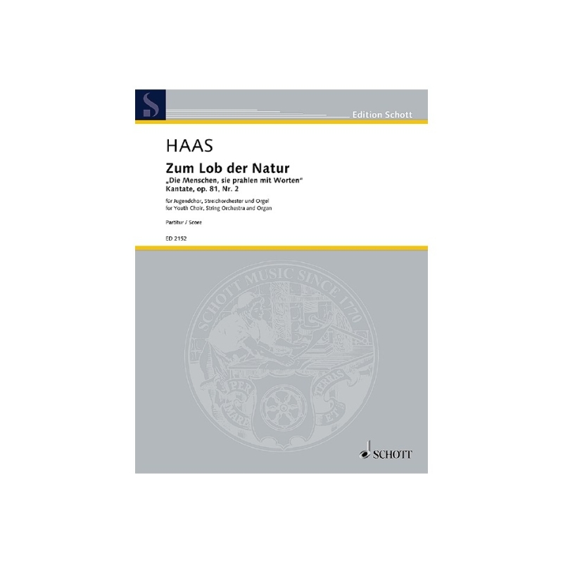 Haas, Joseph - Zum Lob der Natur op. 81/2