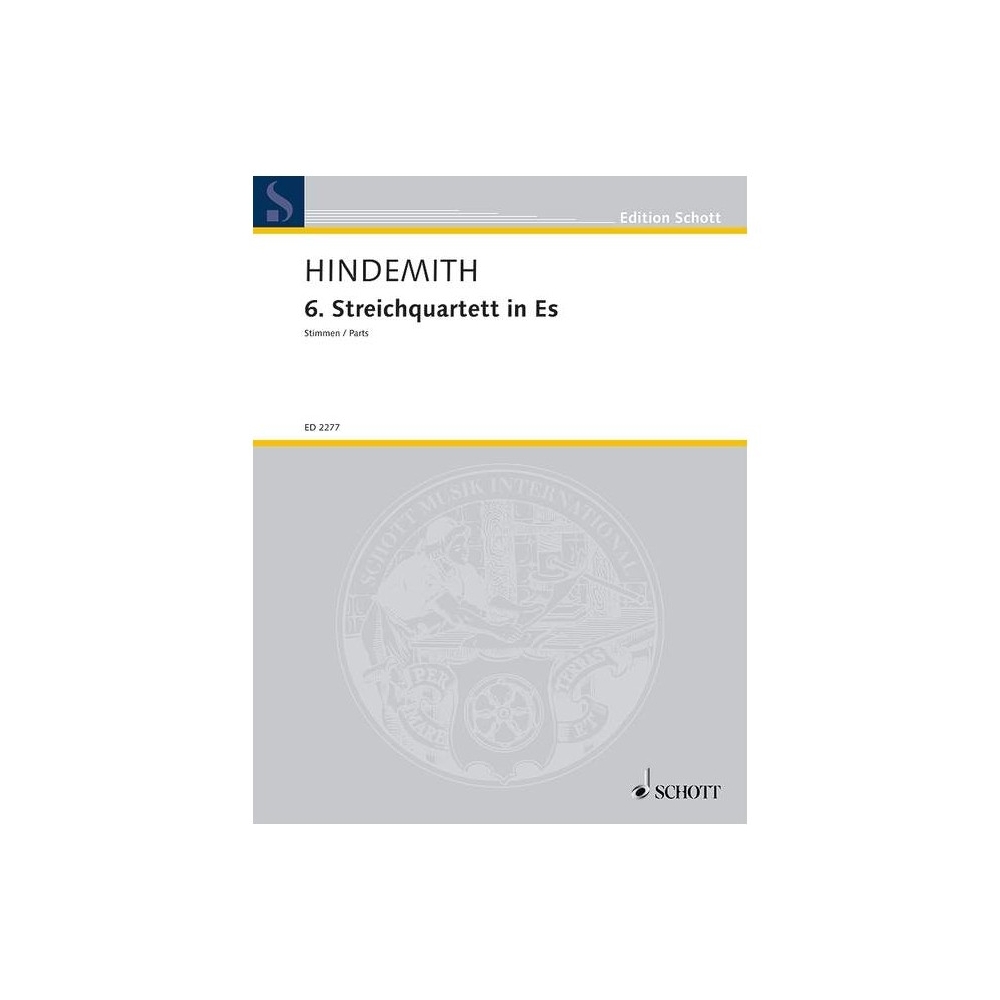 Hindemith, Paul - 6th String Quartet in Eb
