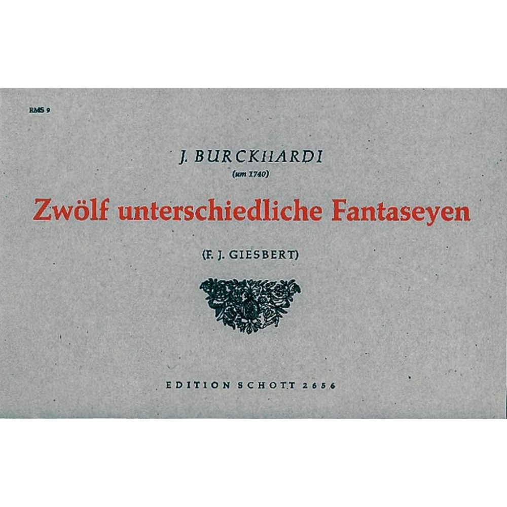 Burckhardi, Johann - 12 unterschiedliche Fantaseyen 