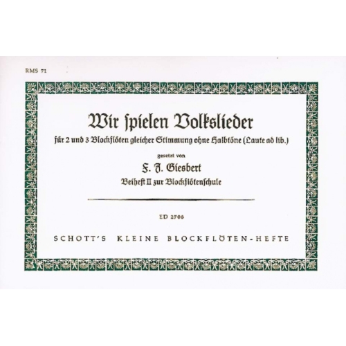 Wir spielen Volkslieder 