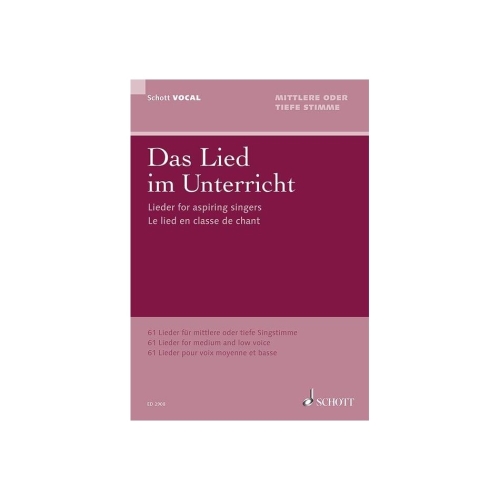 Lieder for aspiring singers 
