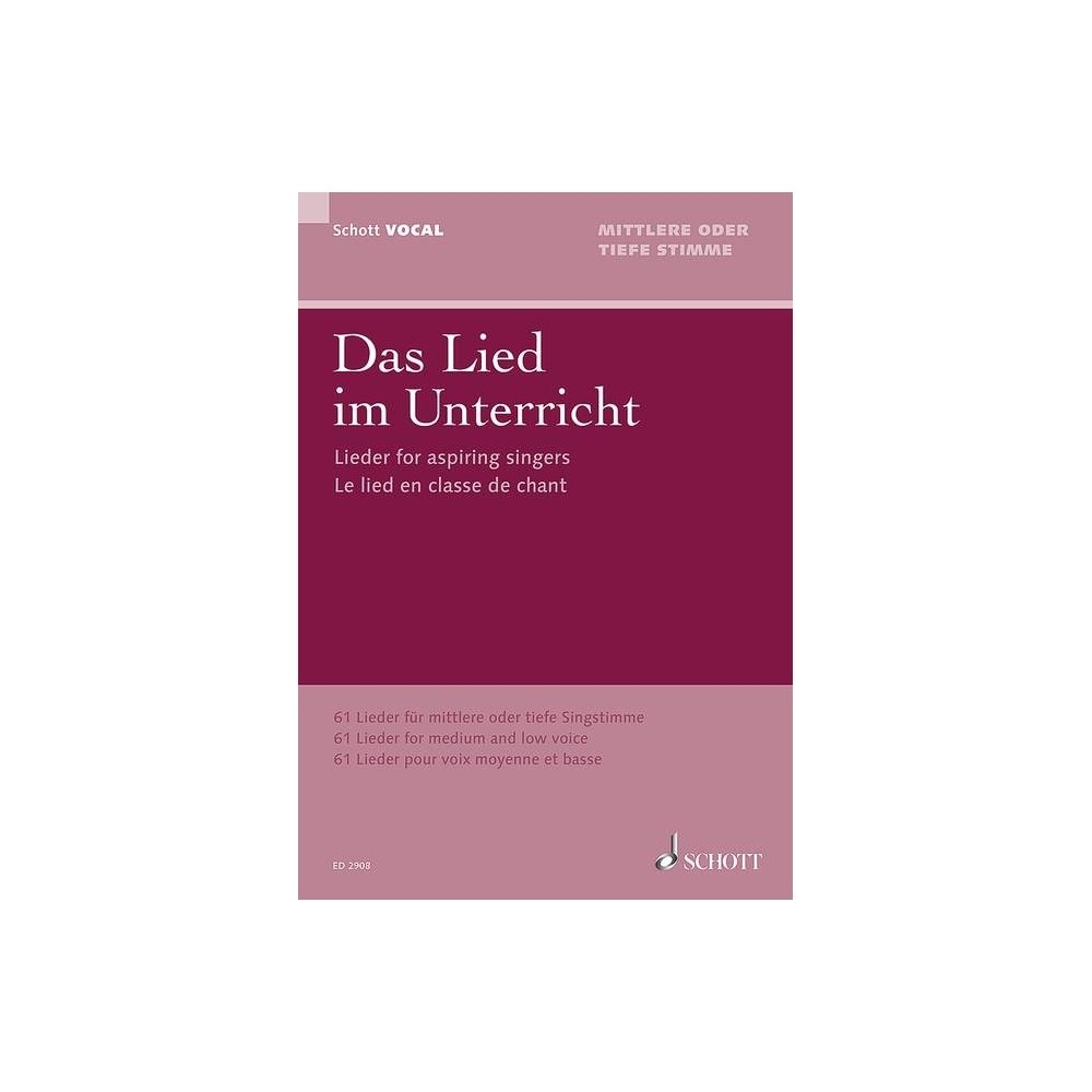Lieder for aspiring singers 