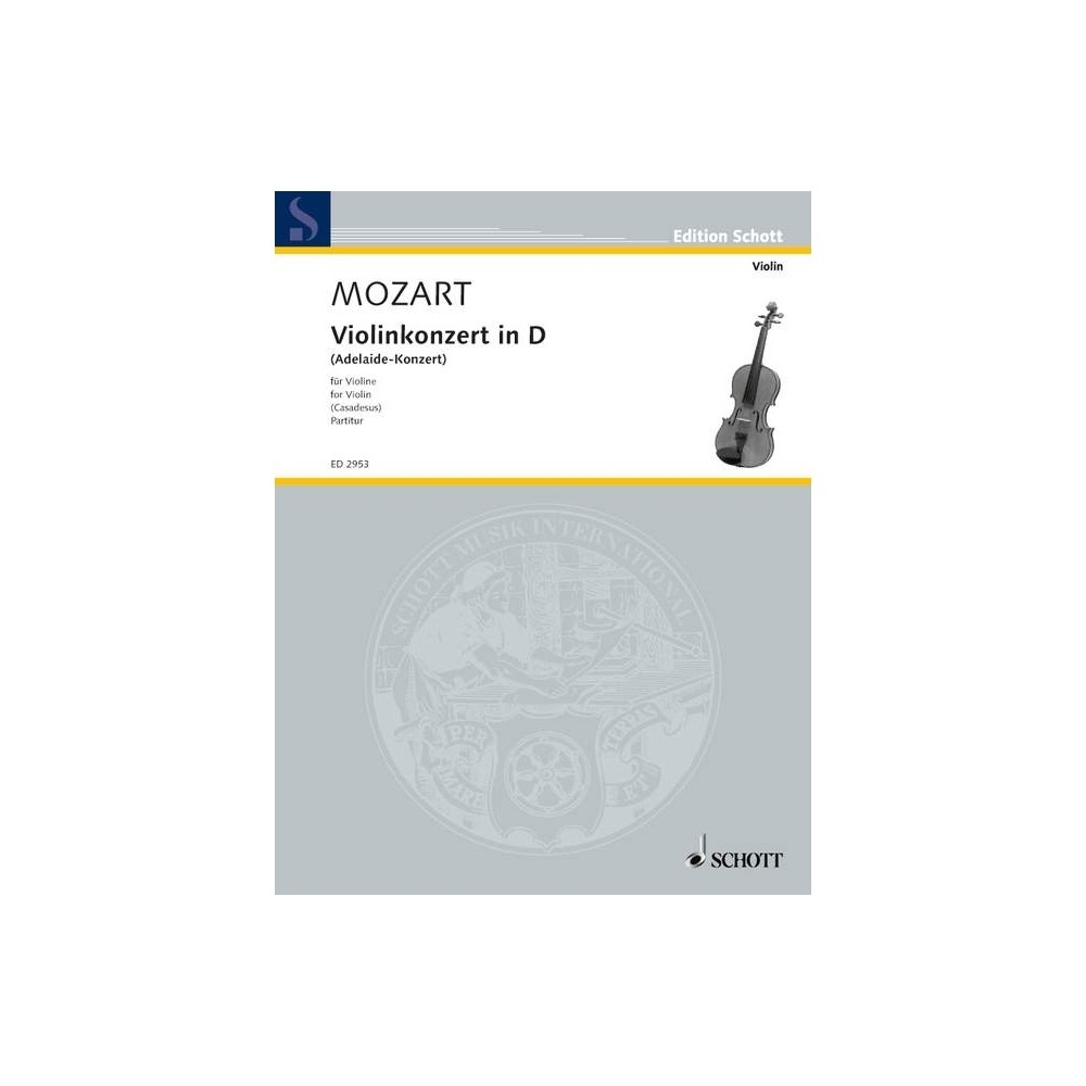 Mozart, Wolfgang Amadeus - Concerto D Major  KV Anh. 294a
