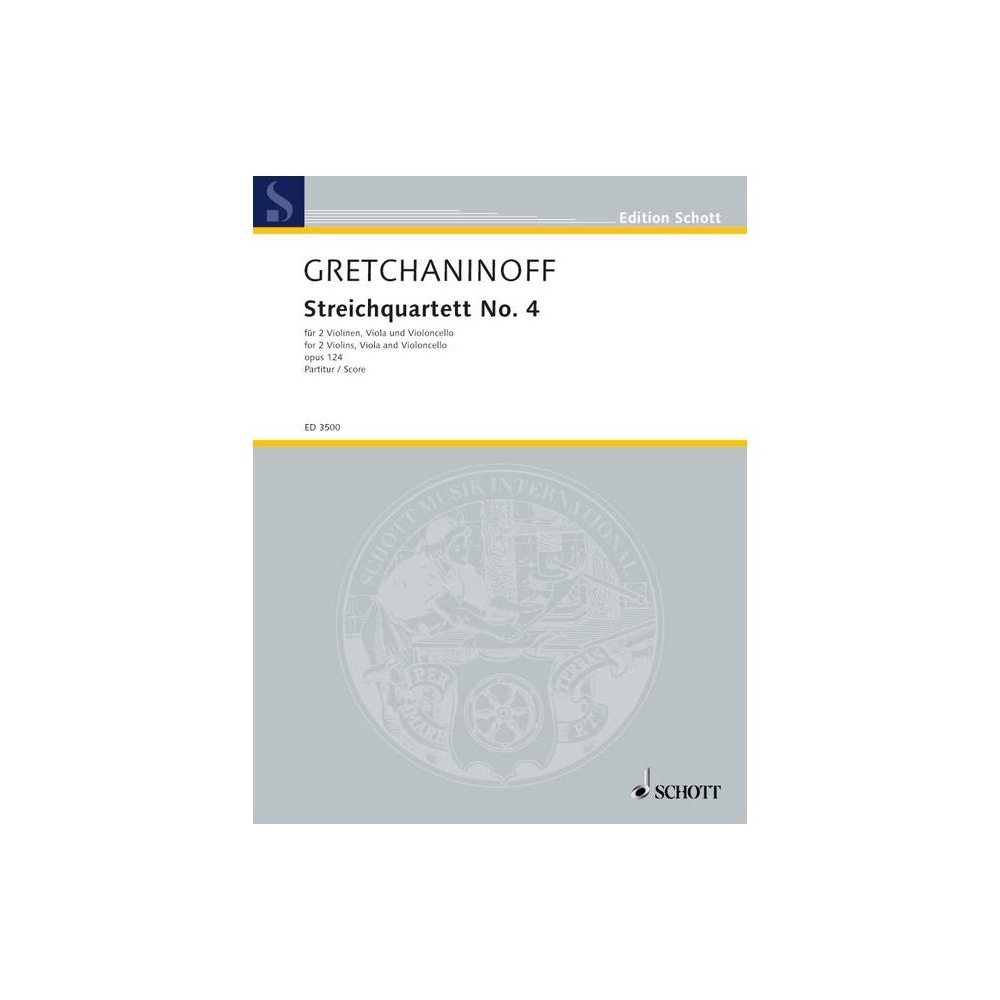 Gretchaninow, Alexandr - String quartet No. 4 op. 124