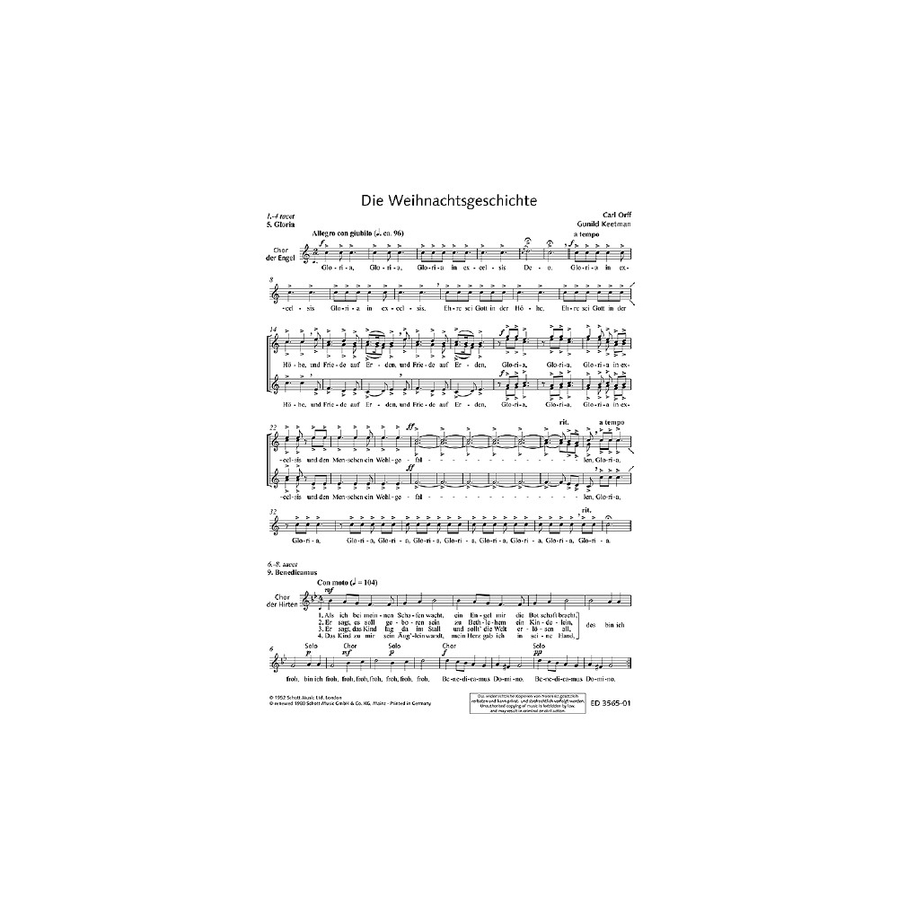 Keetman & Orff - The Christmas Story 