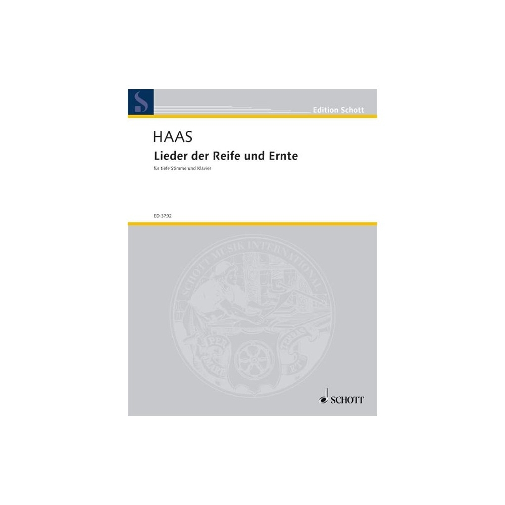 Haas, Joseph - Lieder der Reife und Ernte op. 92 