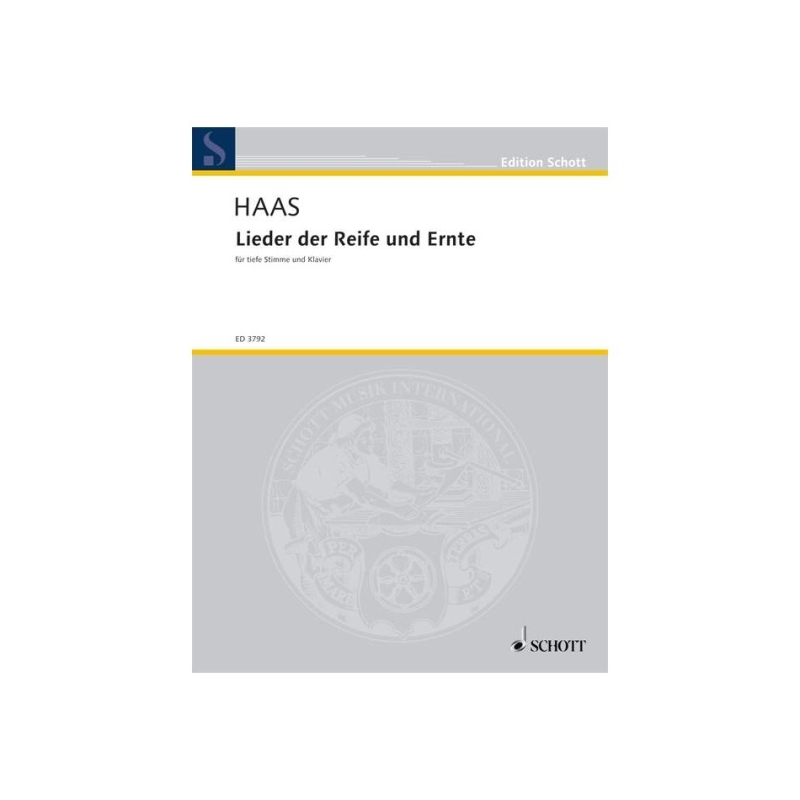 Haas, Joseph - Lieder der Reife und Ernte op. 92 