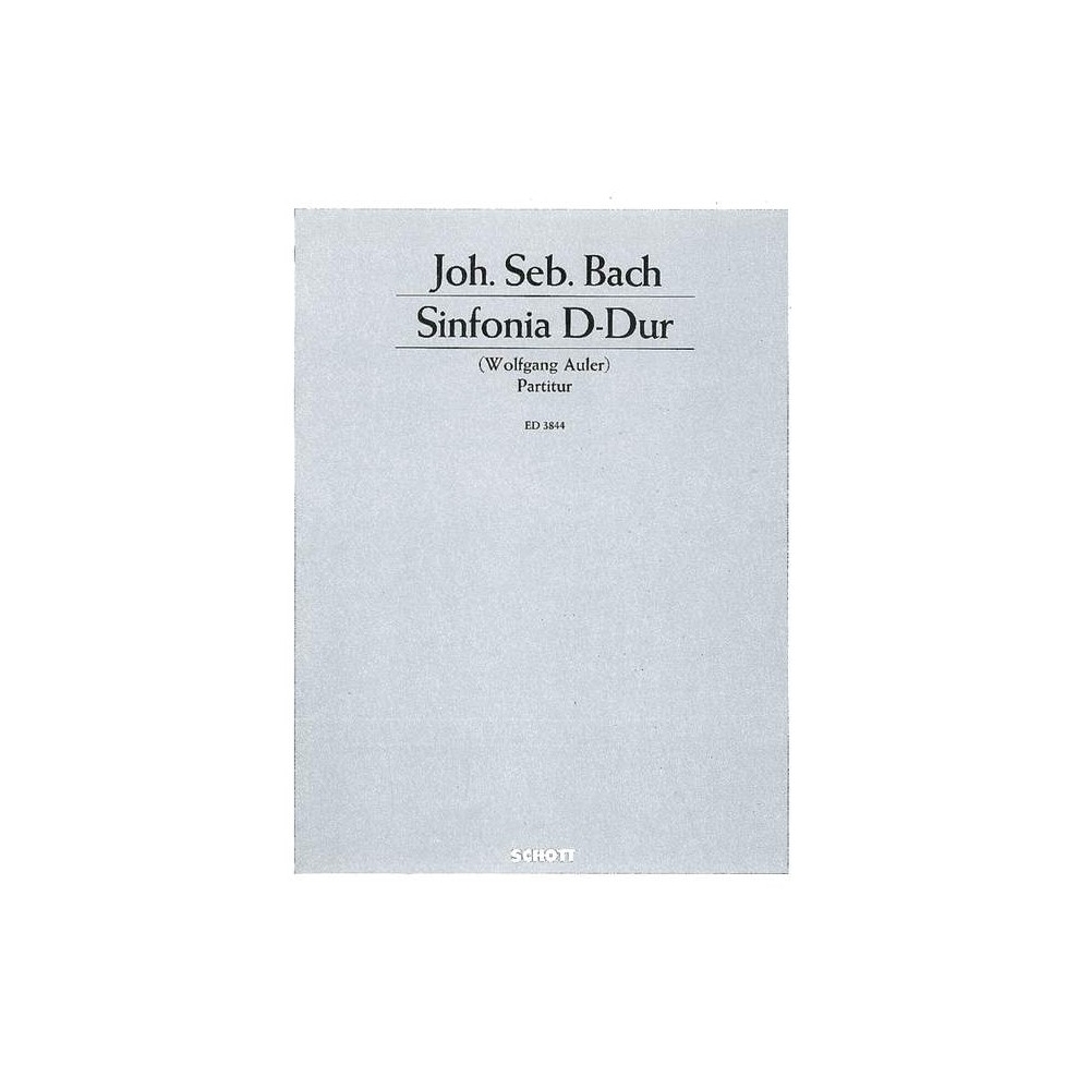 Bach, J.S - Sinfonia D major 