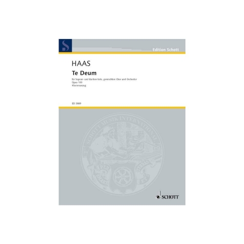 Haas, Joseph - Te Deum op....