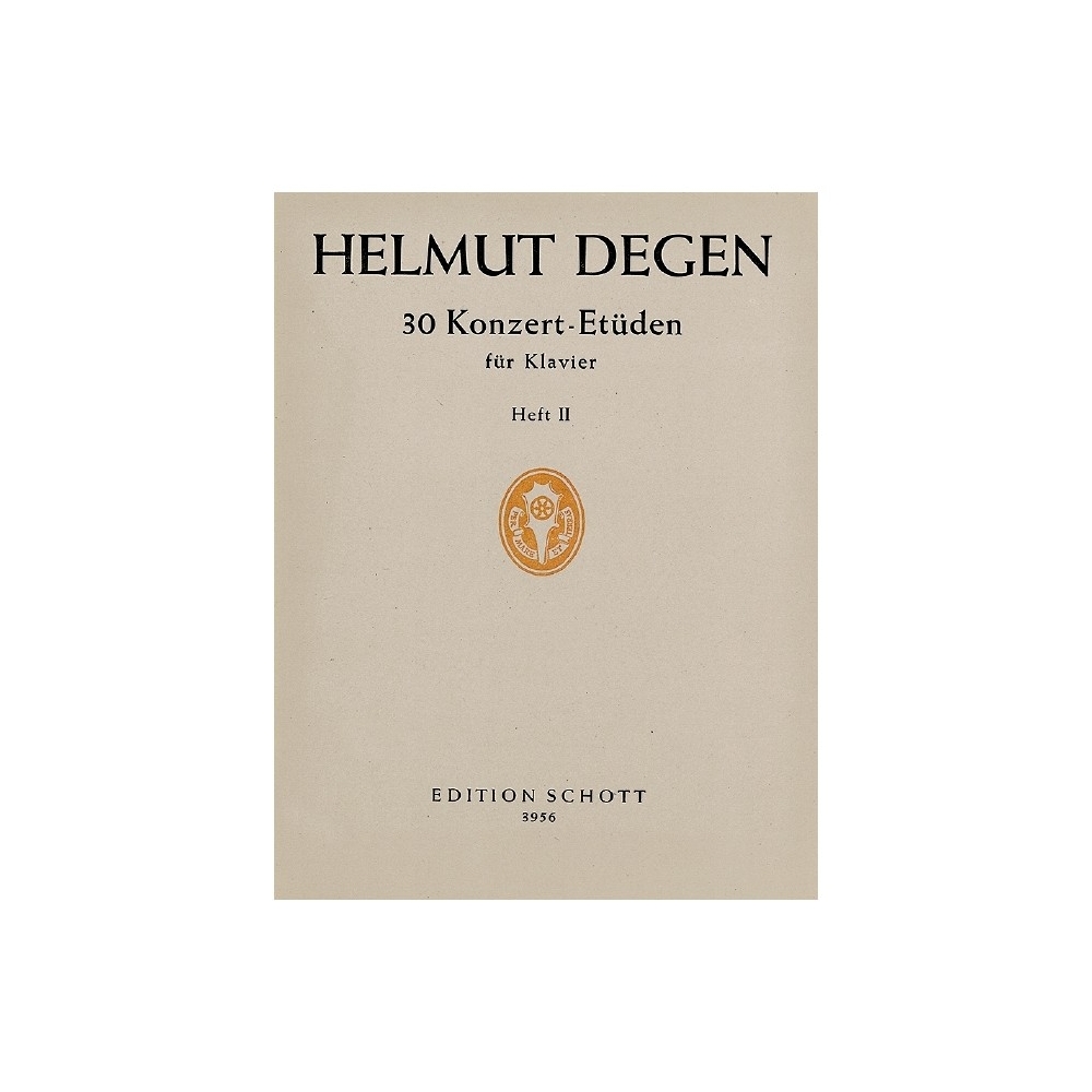 Degen, Helmut - 30 Concert studies Vol. 2