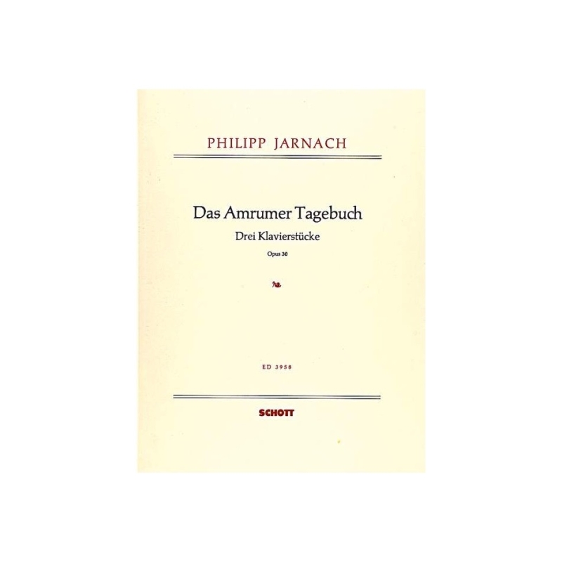 Jarnach, Philipp - Das Amrumer Tagebuch op. 30 
