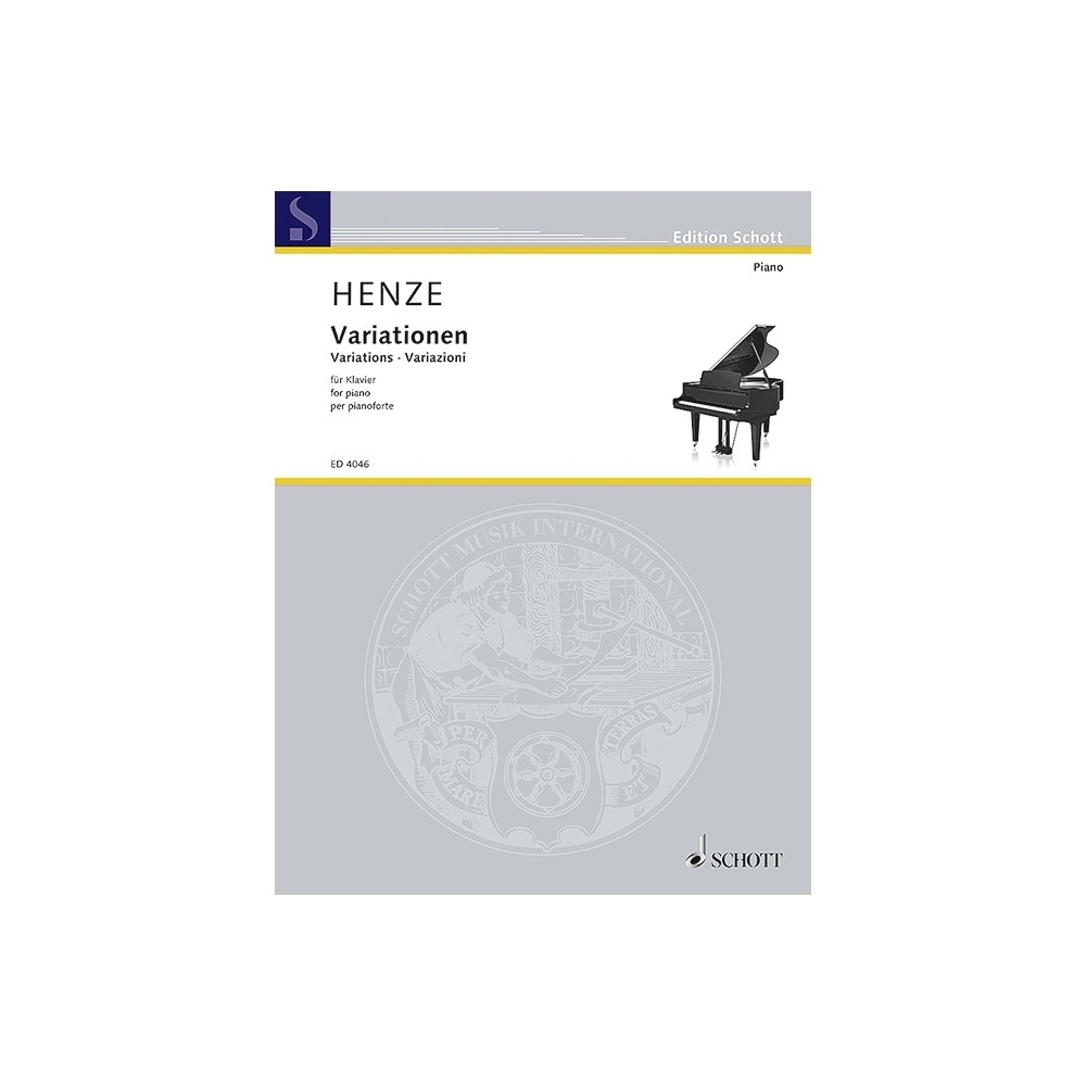 Henze, Hans Werner - Variations for piano op. 13 