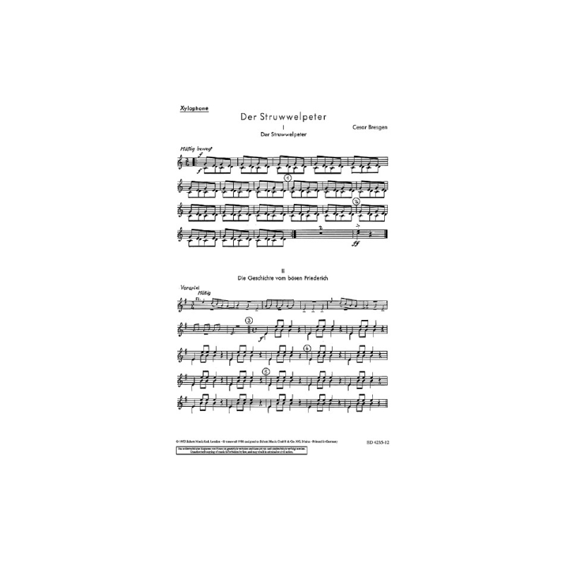 Bresgen, Cesar - Der Struwwelpeter