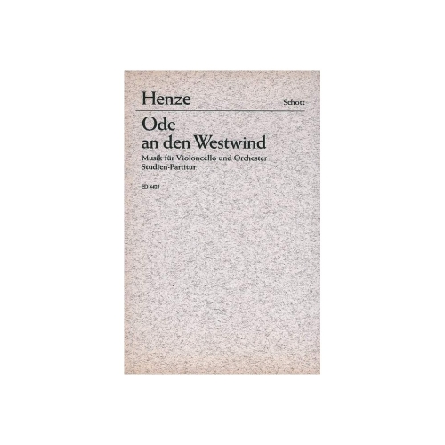 Henze, Hans Werner - Ode an den Westwind