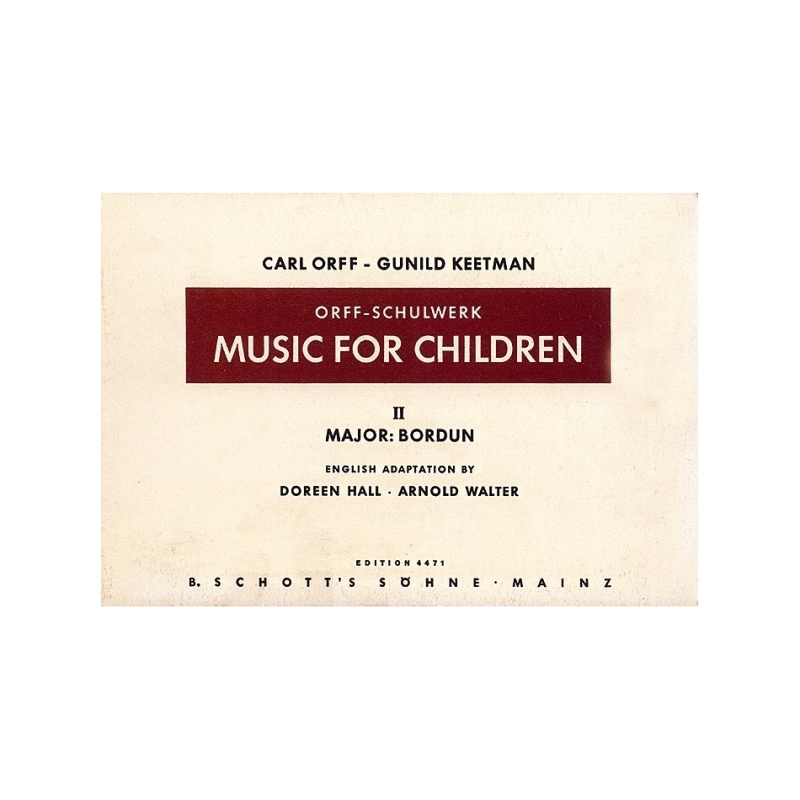 Orff, Carl / Keetman, Gunild - Music for Children   Vol. 2