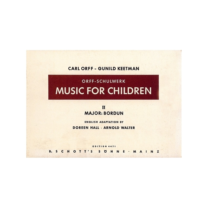 Keetman & Orff - Music for Children Vol. 2