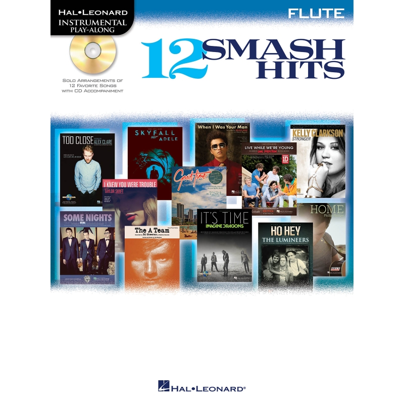 Hal Leonard Instrumental Play-Along: 12 Smash Hits (Flute) -