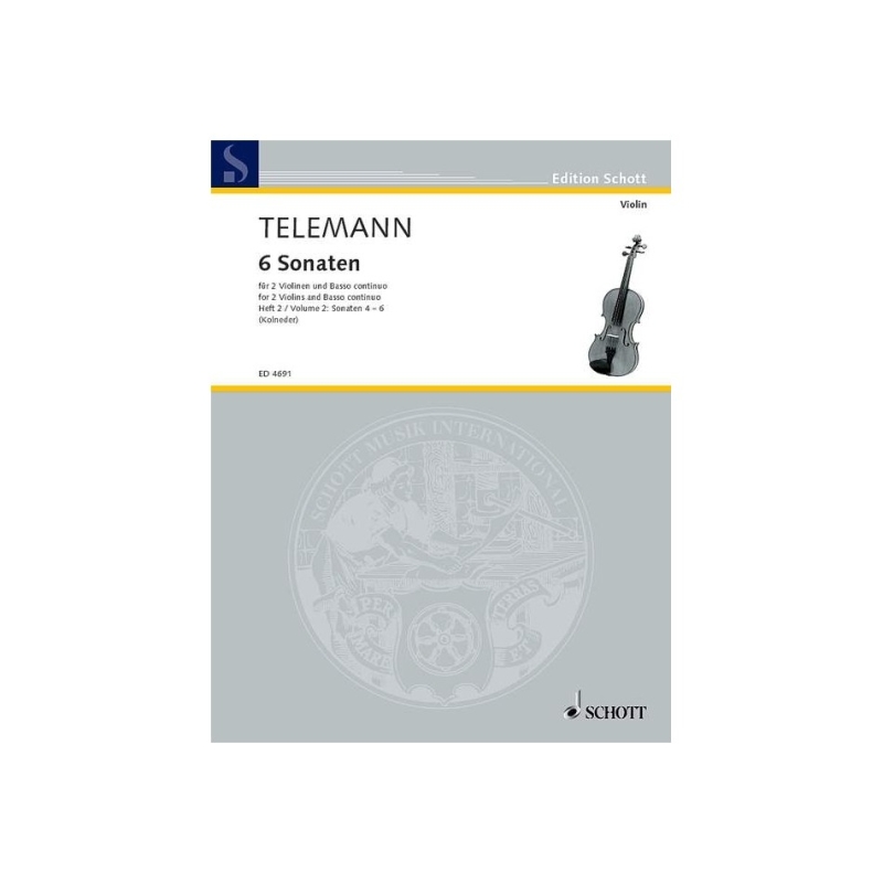 Telemann, Georg Philipp - Six Sonatas   Band 2