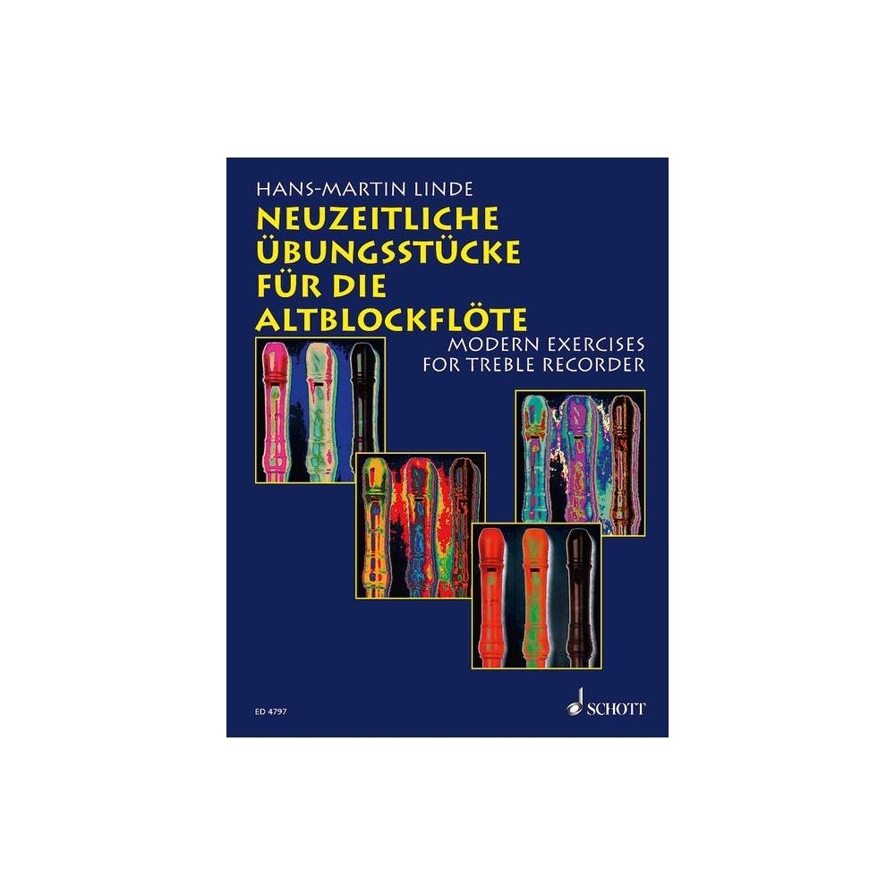 Linde, Hans-Martin - Modern Exercises for Treble Recorder 