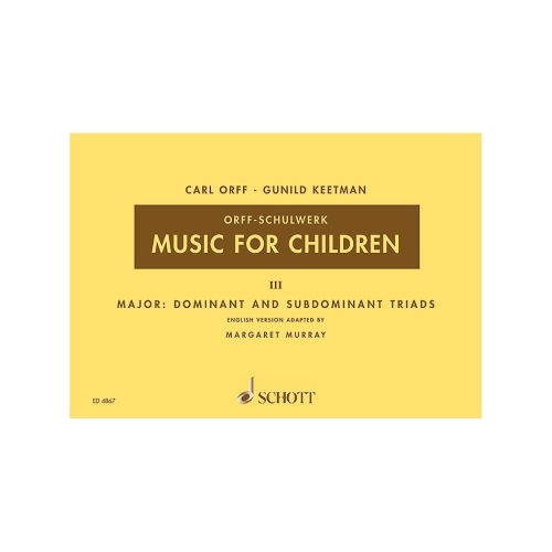 Keetman & Orff - Music for Children Vol. 3