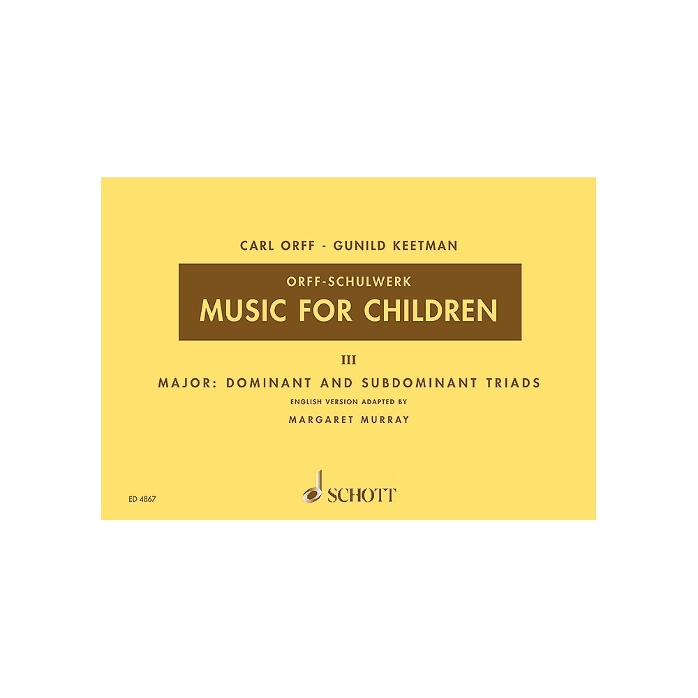 Keetman & Orff - Music for Children Vol. 3