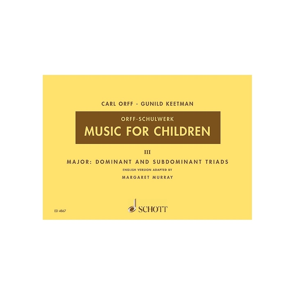 Orff, Carl / Keetman, Gunild - Music for Children   Vol. 3