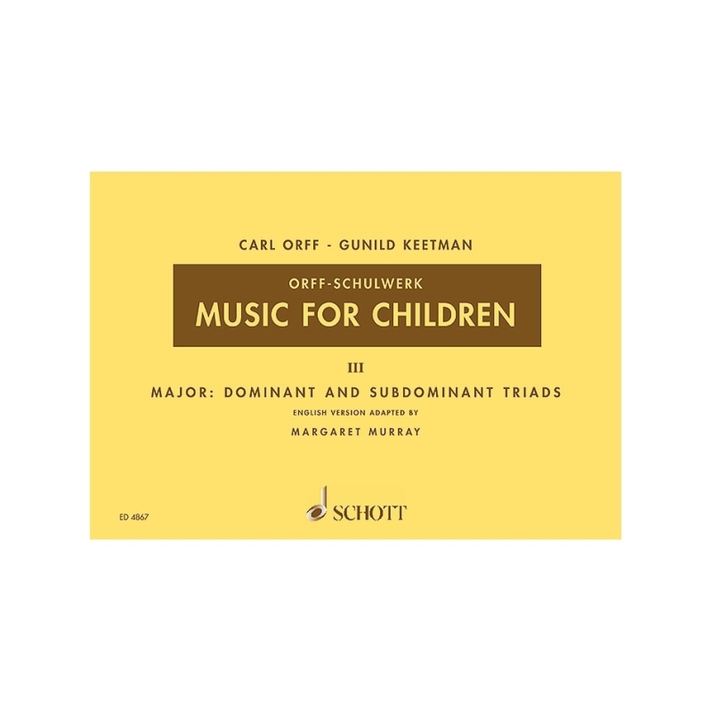 Keetman & Orff - Music for Children Vol. 3