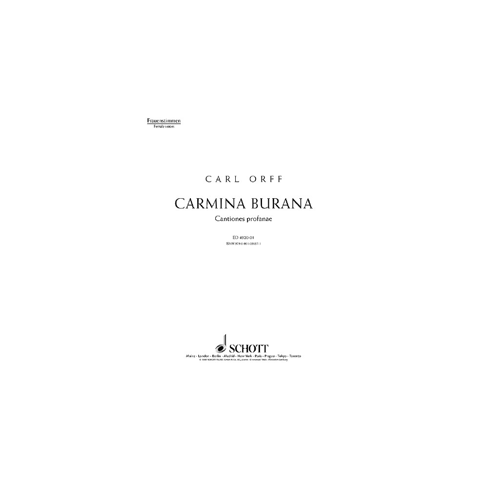 Orff, Carl - Carmina Burana 