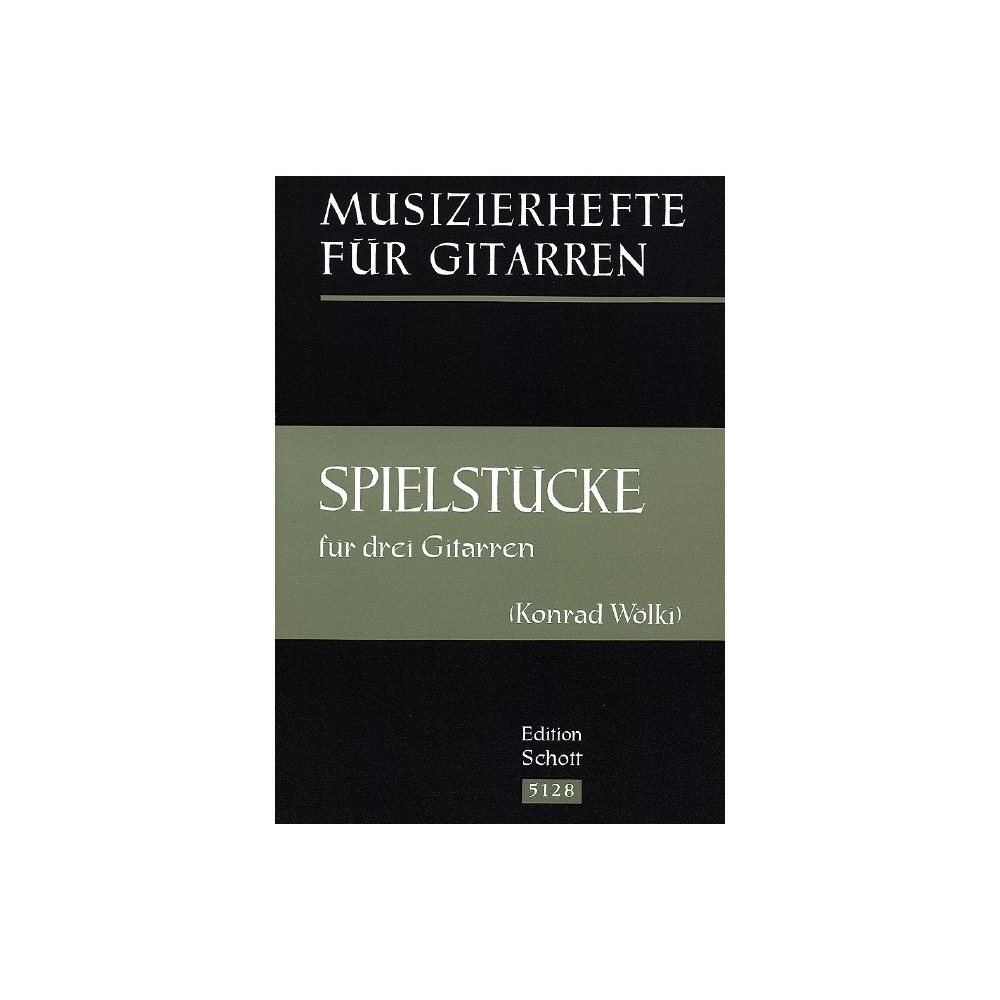 Woelki, Konrad - Spielstücke für drei Gitarren 