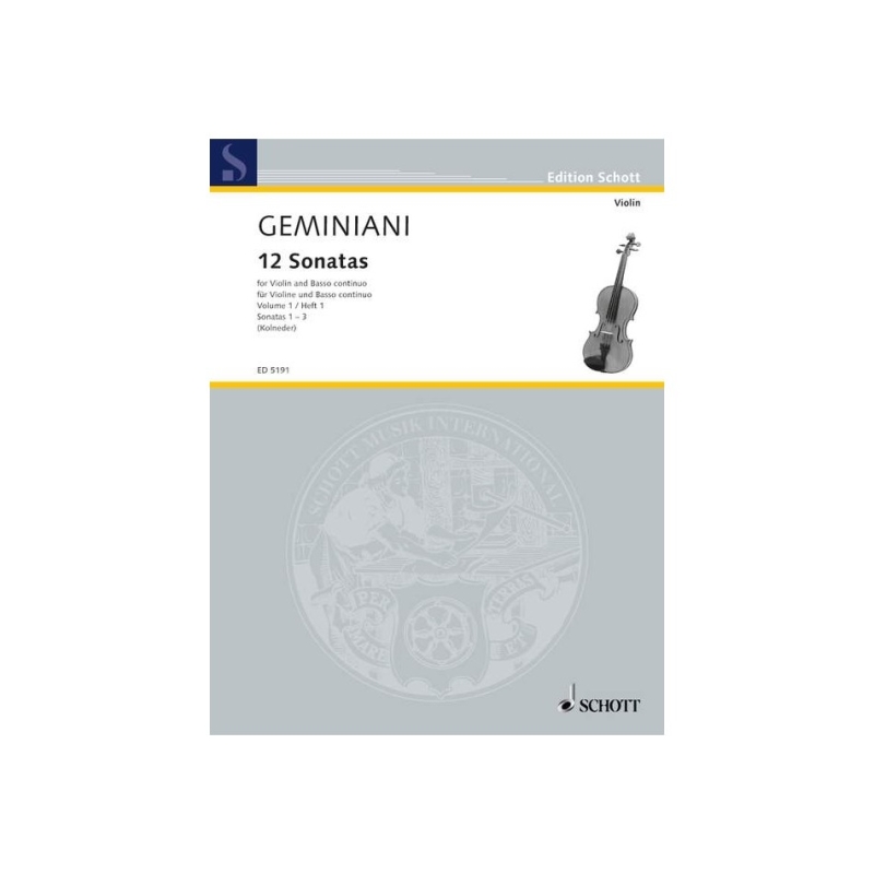 Geminiani, Francesco - 12 Sonatas op. 1  Band 1